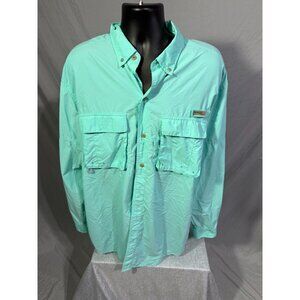 Wrangler  Long Sleeve Pro Gear Shirt Buttons Utility Western XLT  Teal XL Tall